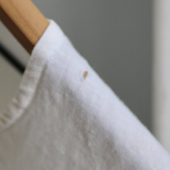 CHRISTOPHER CALVIN Women's White 100% Linen Relaxed Button-Up Shirt Size Medium - Picture 6 of 6